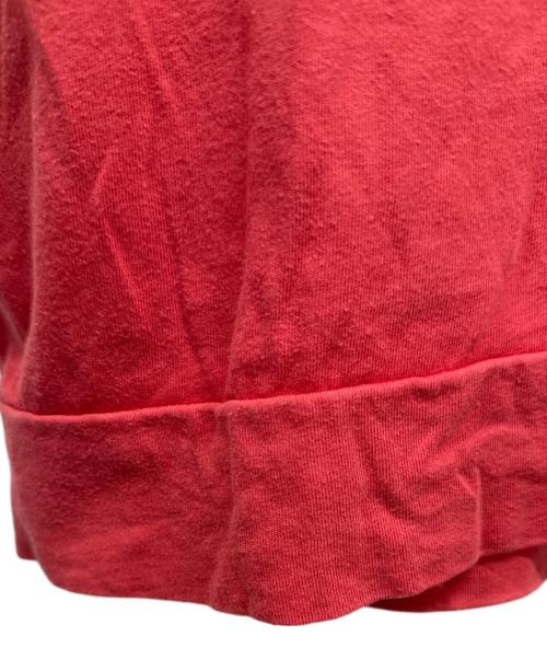 YAMANE（ヤマネ）YAMANE (ヤマネ) EVISU (エヴィス) バーコードロゴTシャツ レッド サイズ:38の古着・服飾アイテム