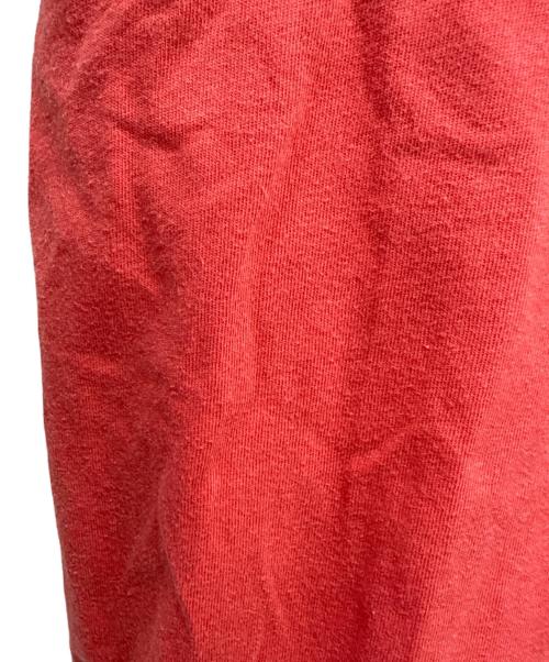 YAMANE（ヤマネ）YAMANE (ヤマネ) EVISU (エヴィス) バーコードロゴTシャツ レッド サイズ:38の古着・服飾アイテム