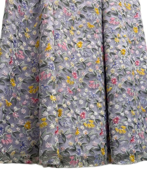Rose Tiara（ローズティアラ）Rose Tiara (ローズティアラ) ノースリーブ・キャミソールワンピース パープル サイズ:SIZE 42の古着・服飾アイテム