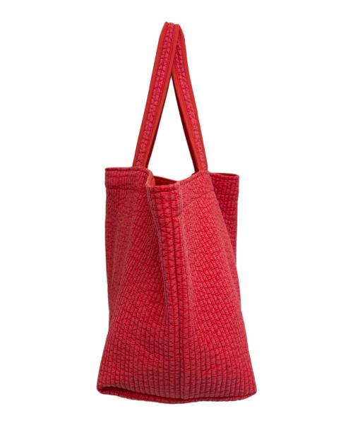 pionunnal（ピオヌンナル）pionunnal (ピオヌンナル) トートバッグ レッドの古着・服飾アイテム