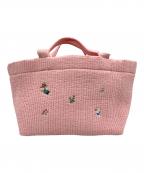 pionunnal×familiarピオヌンナル×ファミリア）の古着「トートバッグ」｜ピンク