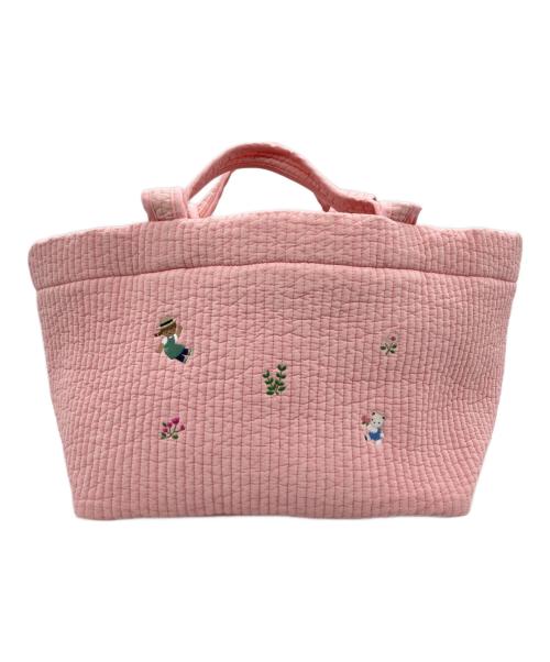 pionunnal（ピオヌンナル）pionunnal (ピオヌンナル) familiar (ファミリア) トートバッグ ピンクの古着・服飾アイテム