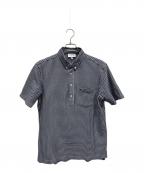 LACOSTEラコステ）の古着「半袖シャツ」｜ブルー×ホワイト