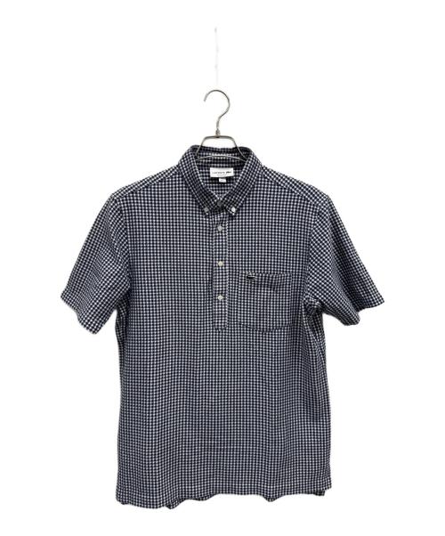 LACOSTE（ラコステ）LACOSTE (ラコステ) 半袖シャツ ブルー×ホワイト サイズ:Lの古着・服飾アイテム
