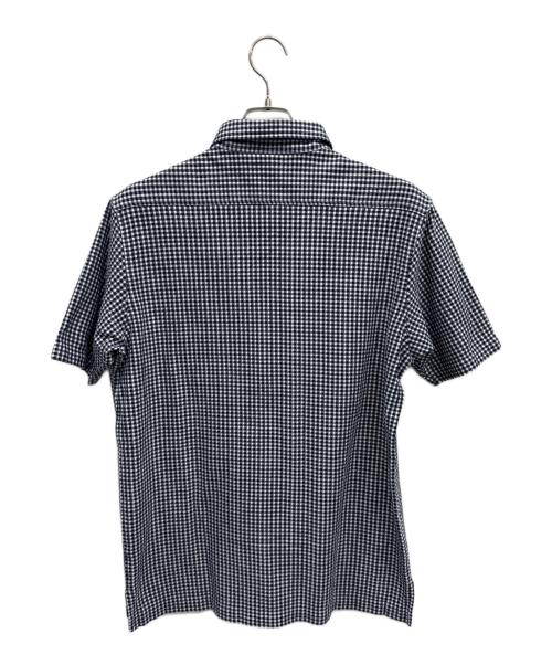 LACOSTE（ラコステ）LACOSTE (ラコステ) 半袖シャツ ブルー×ホワイト サイズ:Lの古着・服飾アイテム