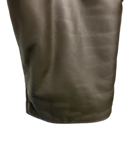 GIORGIO ARMANI（ジョルジオアルマーニ）GIORGIO ARMANI (ジョルジオアルマーニ) ラムレザージャケット ダークブラウン サイズ:SIZE 46の古着・服飾アイテム