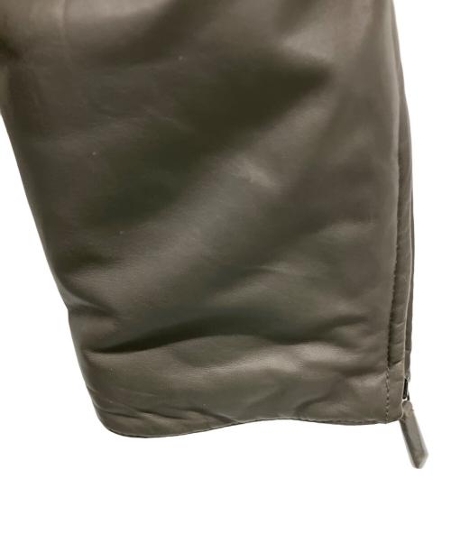GIORGIO ARMANI（ジョルジオアルマーニ）GIORGIO ARMANI (ジョルジオアルマーニ) ラムレザージャケット ダークブラウン サイズ:SIZE 46の古着・服飾アイテム