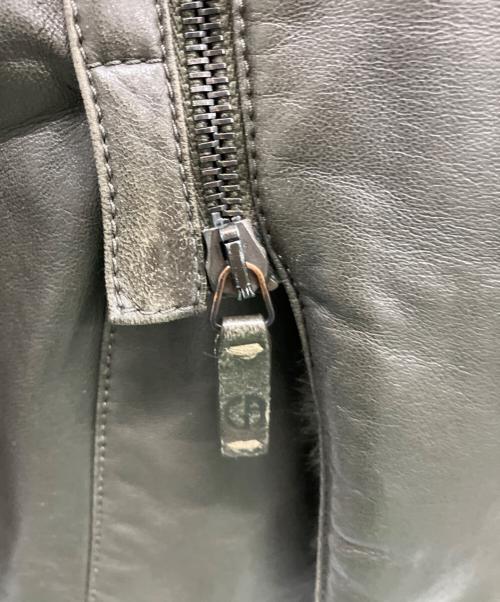 GIORGIO ARMANI（ジョルジオアルマーニ）GIORGIO ARMANI (ジョルジオアルマーニ) ラムレザージャケット ダークブラウン サイズ:SIZE 46の古着・服飾アイテム