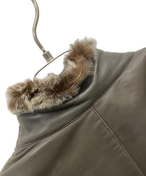 GIORGIO ARMANI（ジョルジオアルマーニ）GIORGIO ARMANI (ジョルジオアルマーニ) ラムレザージャケット ダークブラウン サイズ:SIZE 46の古着・服飾アイテム