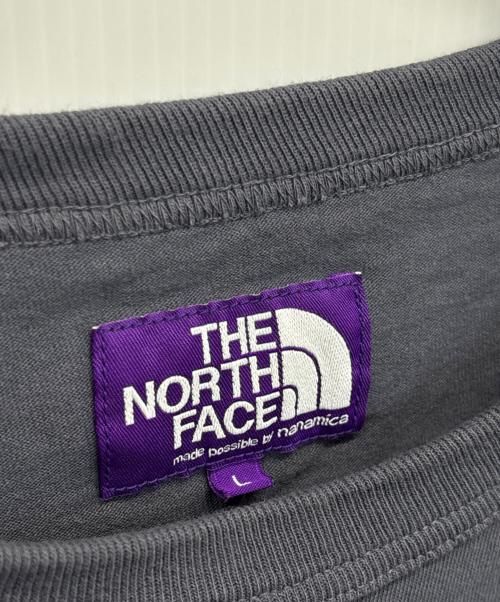 THE NORTHFACE PURPLELABEL（ザ・ノースフェイス パープルレーベル）THE NORTHFACE PURPLELABEL (ザ・ノースフェイス パープルレーベル) 7oz H/S Pocket Tee グレー サイズ:Lの古着・服飾アイテム