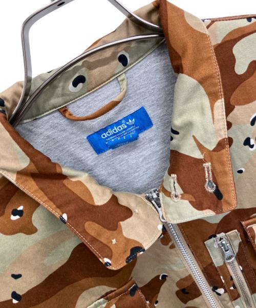 adidas Originals（アディダスオリジナル）adidas Originals (アディダスオリジナル) ジップジャケット ベージュ×ブラウン サイズ:SIZE Sの古着・服飾アイテム