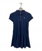 POLO RALPH LAURENポロ・ラルフローレン）の古着「半袖ワンピース」｜ネイビー