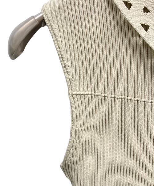 CELFORD（セルフォード）CELFORD (セルフォード) ノースリーブワンピース ベージュ サイズ:SIZE Mの古着・服飾アイテム