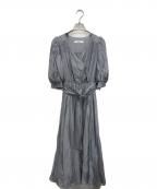 HER LIP TOハーリップトゥ）の古着「Airy Volume Sleeve Dres」｜ブルー