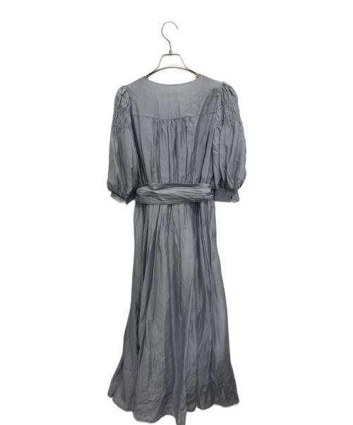 HER LIP TO（ハーリップトゥ）HER LIP TO (ハーリップトゥ) Airy Volume Sleeve Dres ブルー サイズ:Sの古着・服飾アイテム
