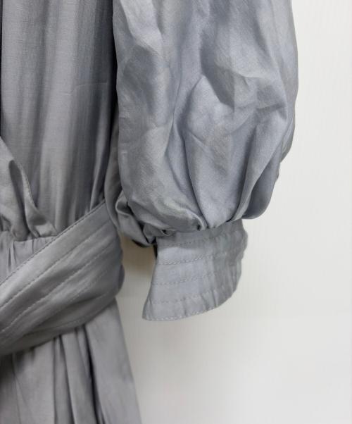 HER LIP TO（ハーリップトゥ）HER LIP TO (ハーリップトゥ) Airy Volume Sleeve Dres ブルー サイズ:Sの古着・服飾アイテム