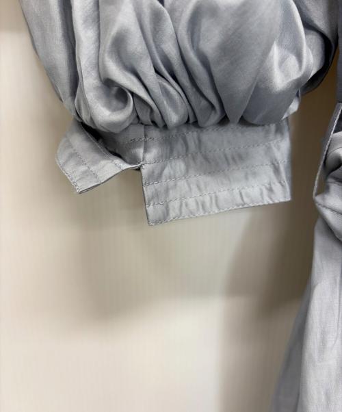 HER LIP TO（ハーリップトゥ）HER LIP TO (ハーリップトゥ) Airy Volume Sleeve Dres ブルー サイズ:Sの古着・服飾アイテム