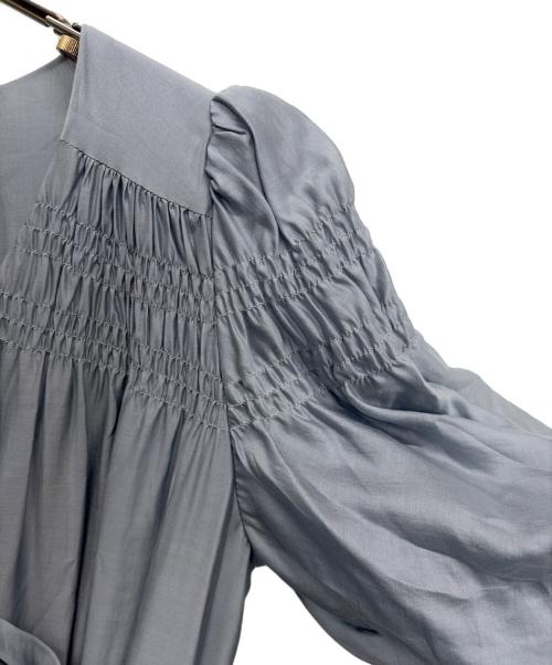 HER LIP TO（ハーリップトゥ）HER LIP TO (ハーリップトゥ) Airy Volume Sleeve Dres ブルー サイズ:Sの古着・服飾アイテム