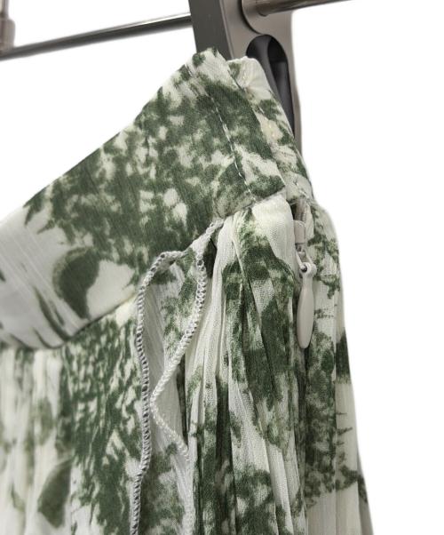 HER LIP TO（ハーリップトゥ）HER LIP TO (ハーリップトゥ) スカート ホワイト×グリーン サイズ:SIZE Sの古着・服飾アイテム