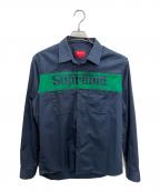 SUPREMEシュプリーム）の古着「長袖シャツ」｜グリーン×ネイビー