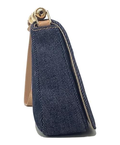 Christian Dior（クリスチャン ディオール）Christian Dior (クリスチャン ディオール) ショルダーバッグ ブラウン×インディゴの古着・服飾アイテム