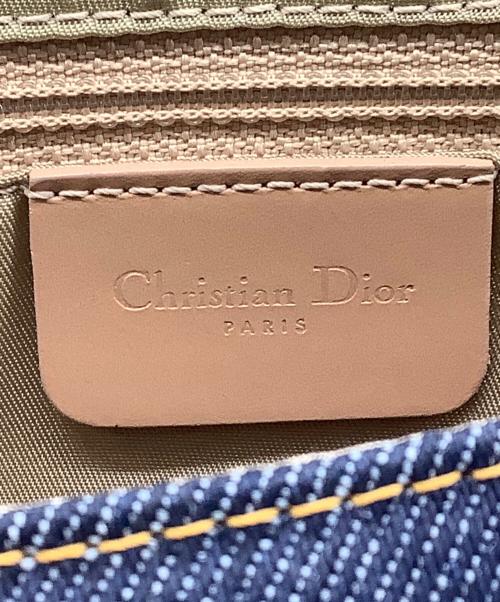 Christian Dior（クリスチャン ディオール）Christian Dior (クリスチャン ディオール) ショルダーバッグ ブラウン×インディゴの古着・服飾アイテム