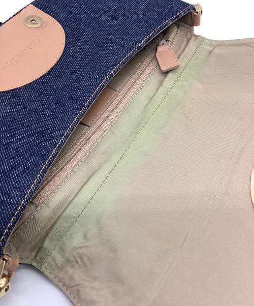 Christian Dior（クリスチャン ディオール）Christian Dior (クリスチャン ディオール) ショルダーバッグ ブラウン×インディゴの古着・服飾アイテム