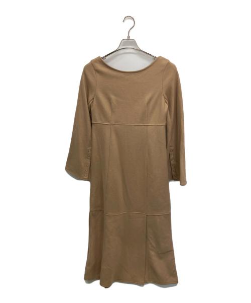 acka（エーシーケーエー）Acka (エーシーケーエー) 長袖ワンピース ブラウン サイズ:SIZE 1の古着・服飾アイテム