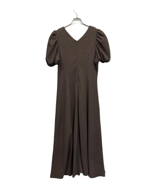 acka（エーシーケーエー）acka (エーシーケーエー) 半袖ワンピース ブラウン サイズ:	SIZE 02の古着・服飾アイテム