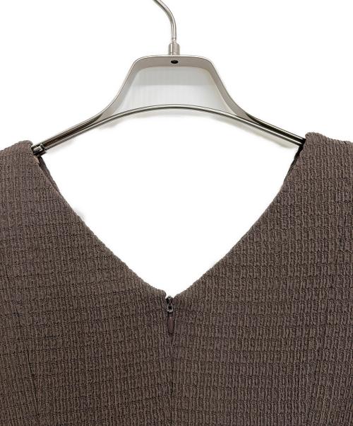 acka（エーシーケーエー）acka (エーシーケーエー) 半袖ワンピース ブラウン サイズ:	SIZE 02の古着・服飾アイテム