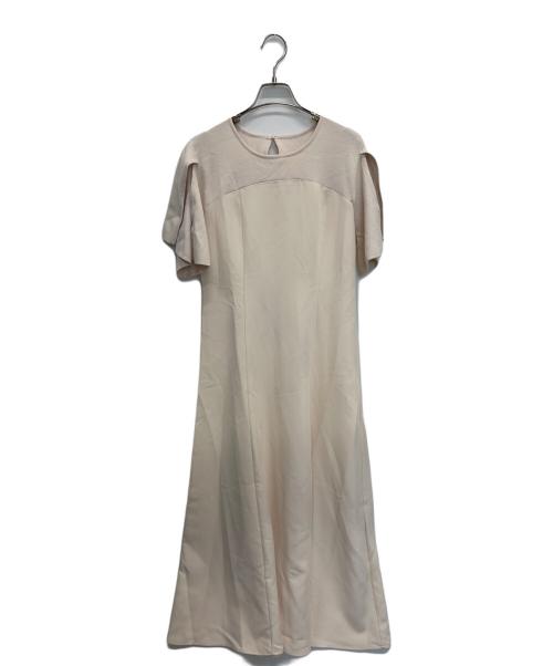 acka（エーシーケーエー）acka (エーシーケーエー) 半袖ワンピース ベージュ サイズ:	SIZE 01 未使用品の古着・服飾アイテム