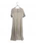 acka (エーシーケーエー) 半袖ワンピース ベージュ サイズ:	SIZE 01 未使用品：6000円
