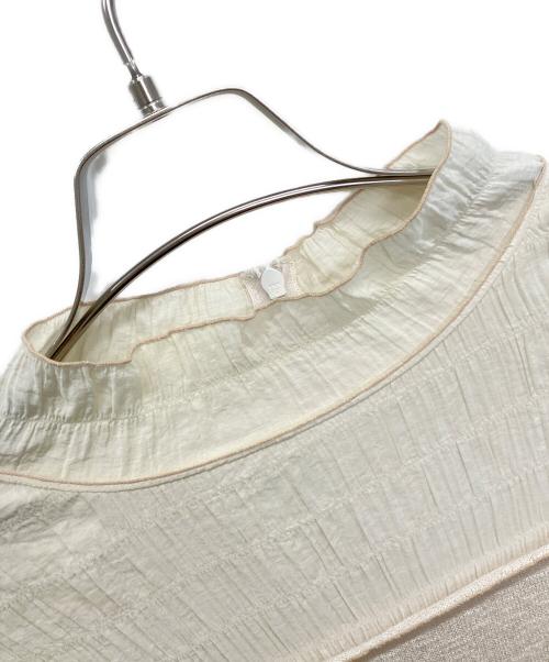 acka（エーシーケーエー）Acka (エーシーケーエー) 半袖ワンピース ベージュ サイズ:SIZE 01の古着・服飾アイテム