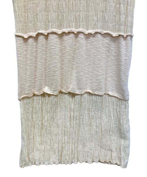 acka（エーシーケーエー）Acka (エーシーケーエー) 半袖ワンピース ベージュ サイズ:SIZE 01の古着・服飾アイテム
