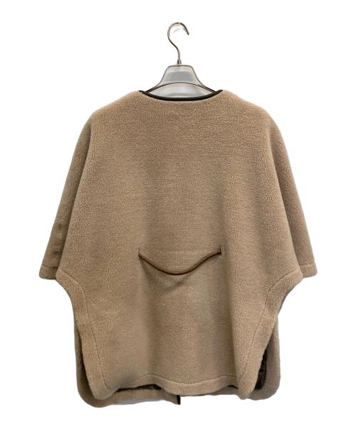 SMUK（スモック）SMUK (スモック) ポンチョ ブラウン×グリーン サイズ:Freeの古着・服飾アイテム