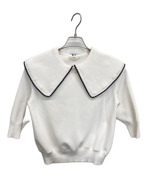 YORI（ヨリ）yori (ヨリ) 薄手ニット ホワイト サイズ:SIZE Freeの古着・服飾アイテム