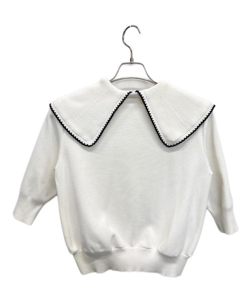 YORI（ヨリ）yori (ヨリ) 薄手ニット ホワイト サイズ:SIZE Freeの古着・服飾アイテム
