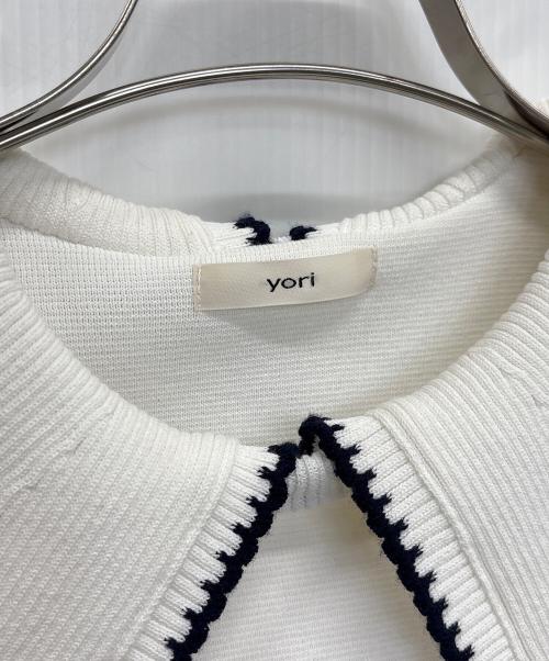 YORI（ヨリ）yori (ヨリ) 薄手ニット ホワイト サイズ:SIZE Freeの古着・服飾アイテム