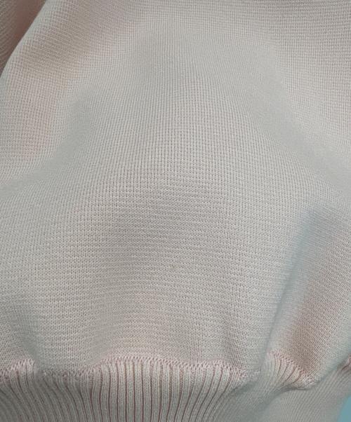 YORI（ヨリ）yori (ヨリ) コットンパフスリーブニット ピンク サイズ:SIZE Freeの古着・服飾アイテム