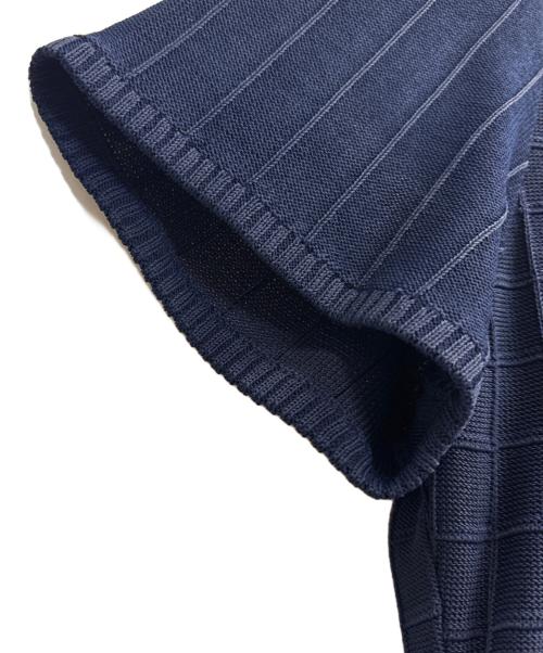 Yves Saint Laurent（イヴサンローラン）Yves Saint Laurent (イヴサンローラン) 半袖ワンピース ネイビー サイズ:	SIZE Lの古着・服飾アイテム