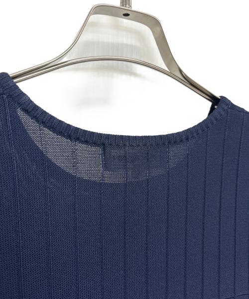 Yves Saint Laurent（イヴサンローラン）Yves Saint Laurent (イヴサンローラン) 半袖ワンピース ネイビー サイズ:	SIZE Lの古着・服飾アイテム