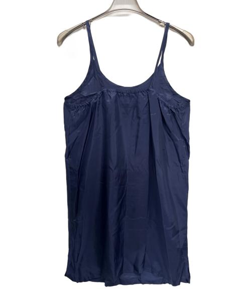 Yves Saint Laurent（イヴサンローラン）Yves Saint Laurent (イヴサンローラン) 半袖ワンピース ネイビー サイズ:	SIZE Lの古着・服飾アイテム