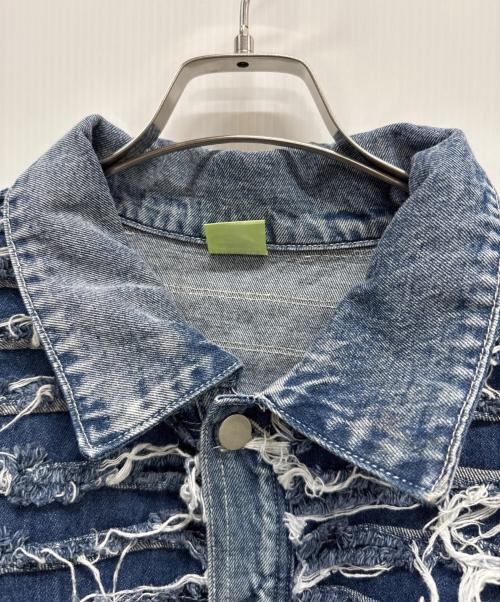 FAIR FOCUS（フェアフォーカス）FAIR FOCUS (フェアフォーカス) デニムジャケット ブルー サイズ:SIZE XLの古着・服飾アイテム