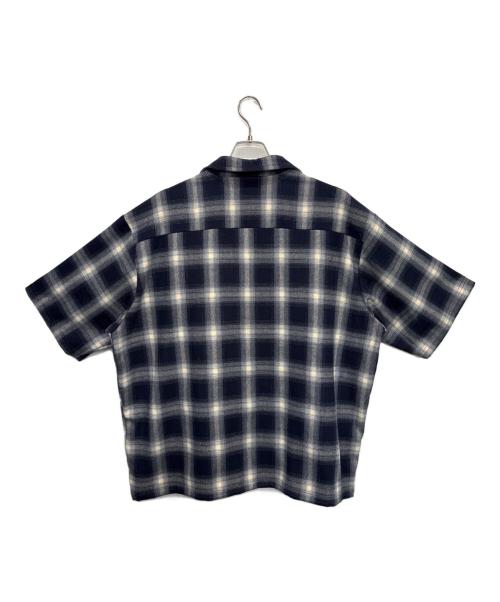 DALL CLOTHING（ダルクロージング）DALL CLOTHING (ダルクロージング) 半袖シャツ ベージュ×ネイビー サイズ:SIZE Freeの古着・服飾アイテム