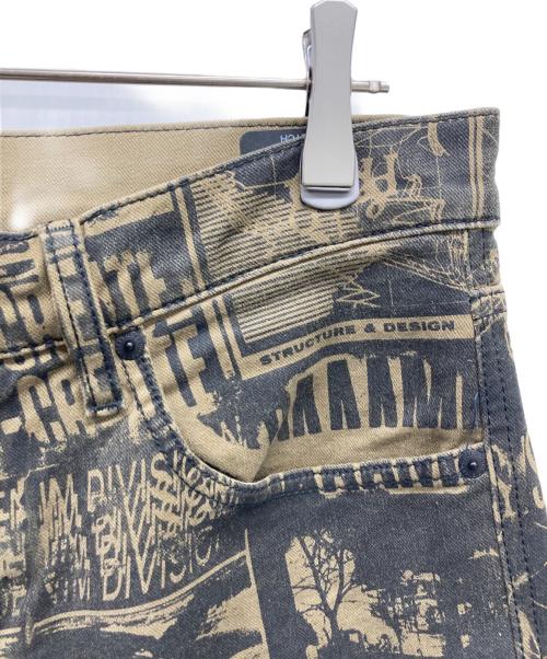 DIESEL（ディーゼル）DIESEL (ディーゼル) デニムパンツ ベージュ×ブラック サイズ:	SIZE 32の古着・服飾アイテム