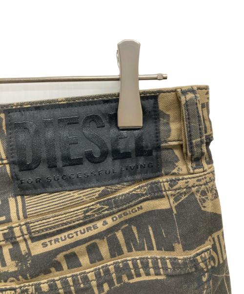 DIESEL（ディーゼル）DIESEL (ディーゼル) デニムパンツ ベージュ×ブラック サイズ:	SIZE 32の古着・服飾アイテム