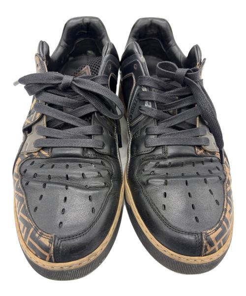 FENDI（フェンディ）FENDI (フェンディ) スニーカー ブラウン×ブラック サイズ:SIZE 7の古着・服飾アイテム