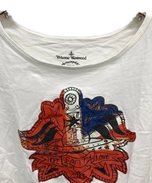 Vivienne Westwood ANGLOMANIA（ヴィヴィアンウエストウッドアングロマニア）Vivienne Westwood ANGLOMANIA (ヴィヴィアンウエストウッドアングロマニア) 半袖Tシャツ ホワイト サイズ:Mの古着・服飾アイテム