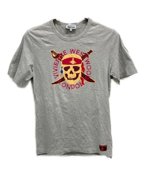 Vivienne Westwood man（ヴィヴィアン ウェストウッド マン）Vivienne Westwood man (ヴィヴィアン ウェストウッド マン) 半袖Tシャツ グレー サイズ:Sの古着・服飾アイテム