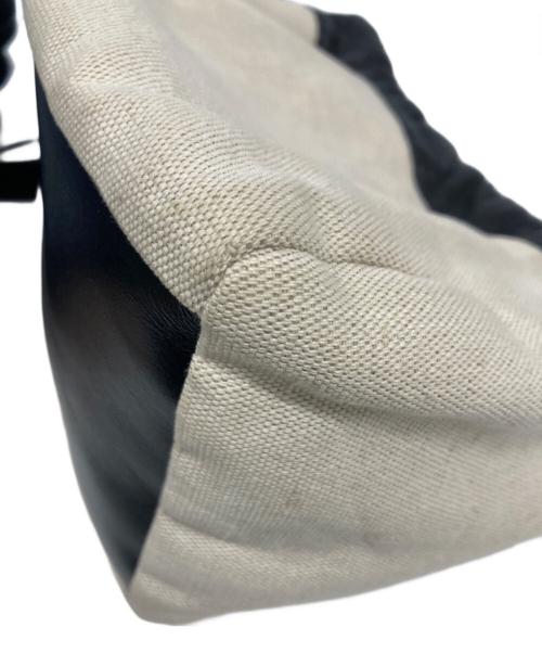 JIL SANDER（ジルサンダー）JIL SANDER (ジルサンダー) ドローストリングバッグ ベージュ×ブラックの古着・服飾アイテム